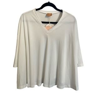 NWT Albapaca Italian V-Neck Top Size M/L
